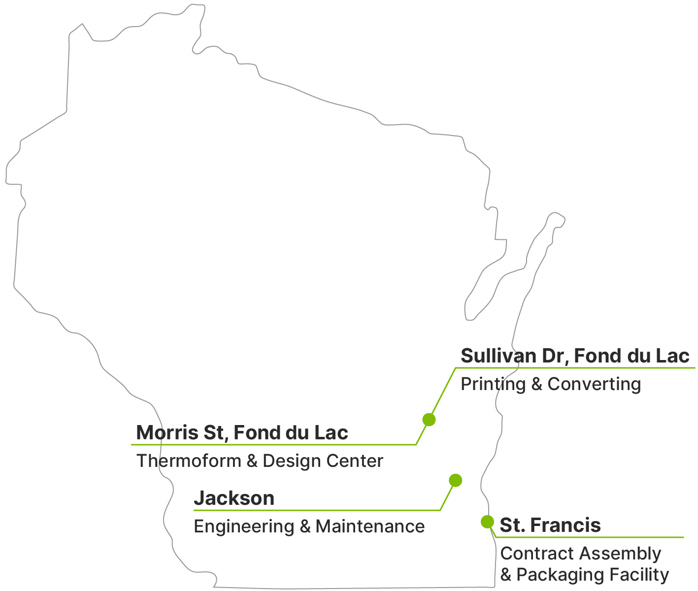 Package design service area map