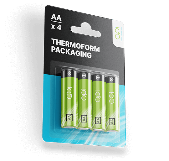 Thermoform tray and slide pack packaging